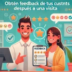 Obtén Feedback de tus clientes después de cada visita